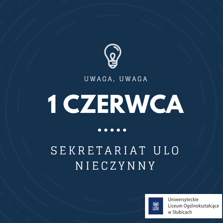 Sekretariat ULO nieczynny