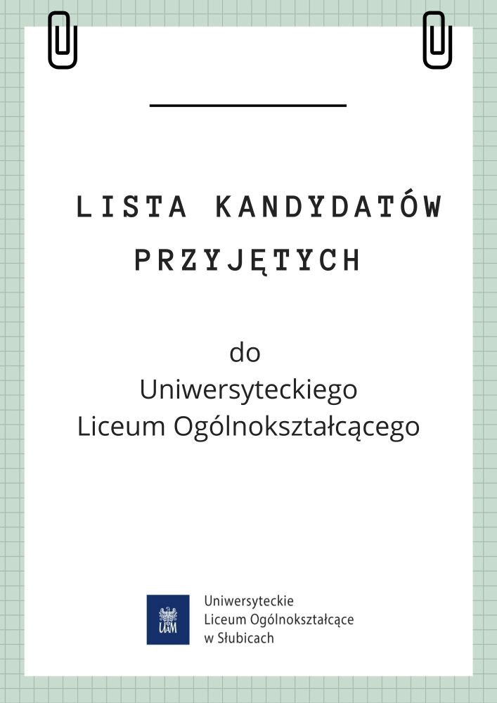 Lista kandydatow przyjetych